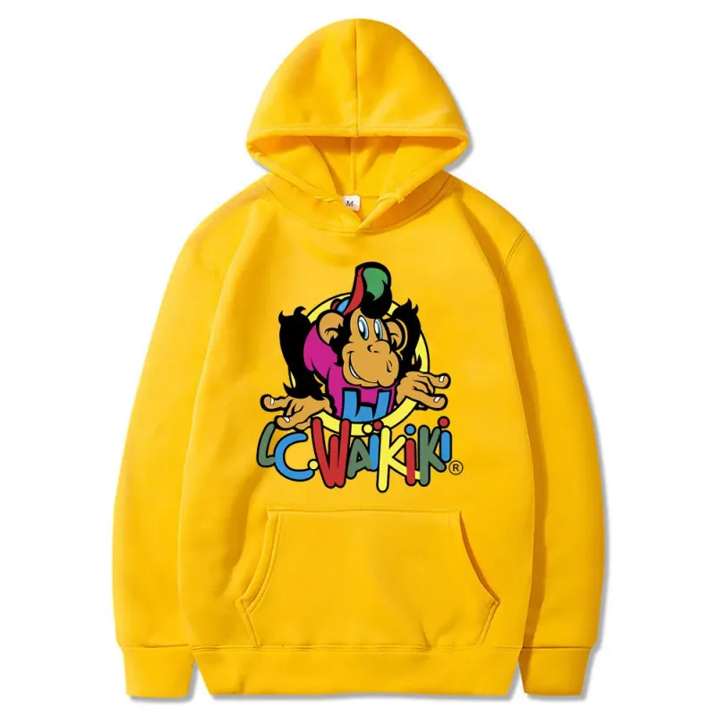 Lc Waikiki Monkey Merchandise Hoodie Men Women Fashion Brand Anime Sweatshirt Monkey Funny Graphic Print Hoodies Man Sweatshirts