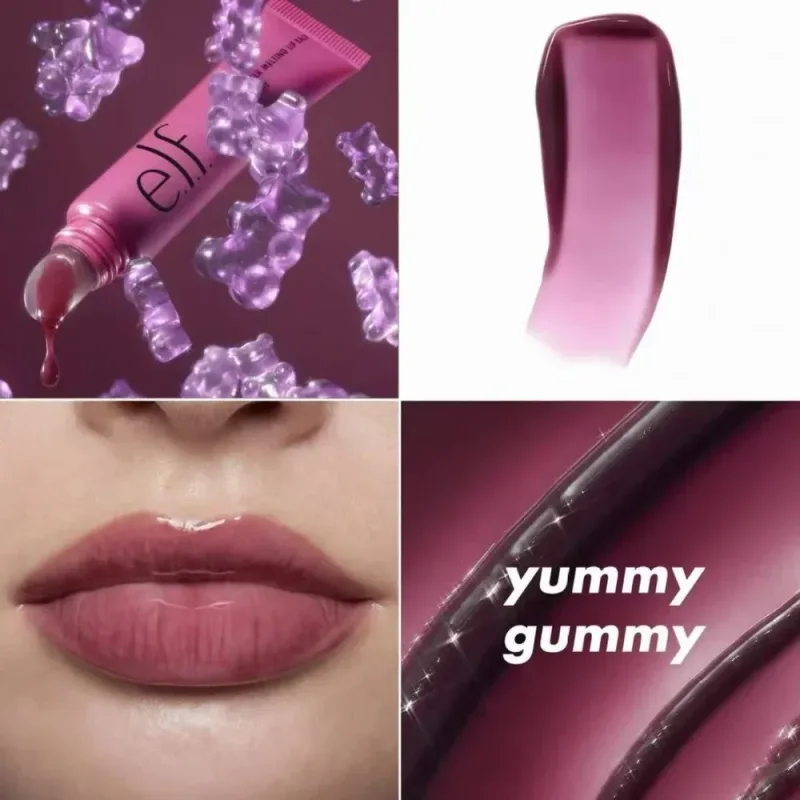 Hot Sale New Elf Bubblegum-Cherry Mango-Watermelon Lasting Moisturizer Lip Gloss Lip Balm & 8 Colors Cream Blush Brand Cosmetics