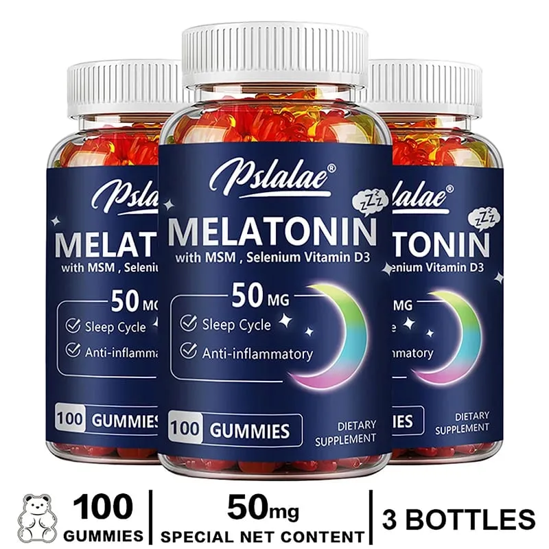 Melatonin Gummies 50mg - Sleep Aid Improve Sleep Quality and Support Deep Sleep