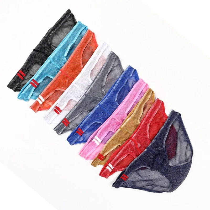 Herren-Unterwäsche-Slips, ultradünn, atmungsaktives Mesh-Höschen mit niedrigem Bund — image 6