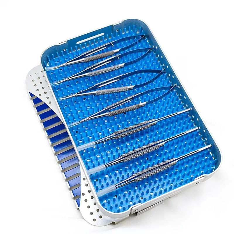 Ophthalmic Microsurgery Instruments Scissors Needle Holders Tweezers Stainless Steel 4/6/8 Piece Set Of Ophthalmic Surgical Tool