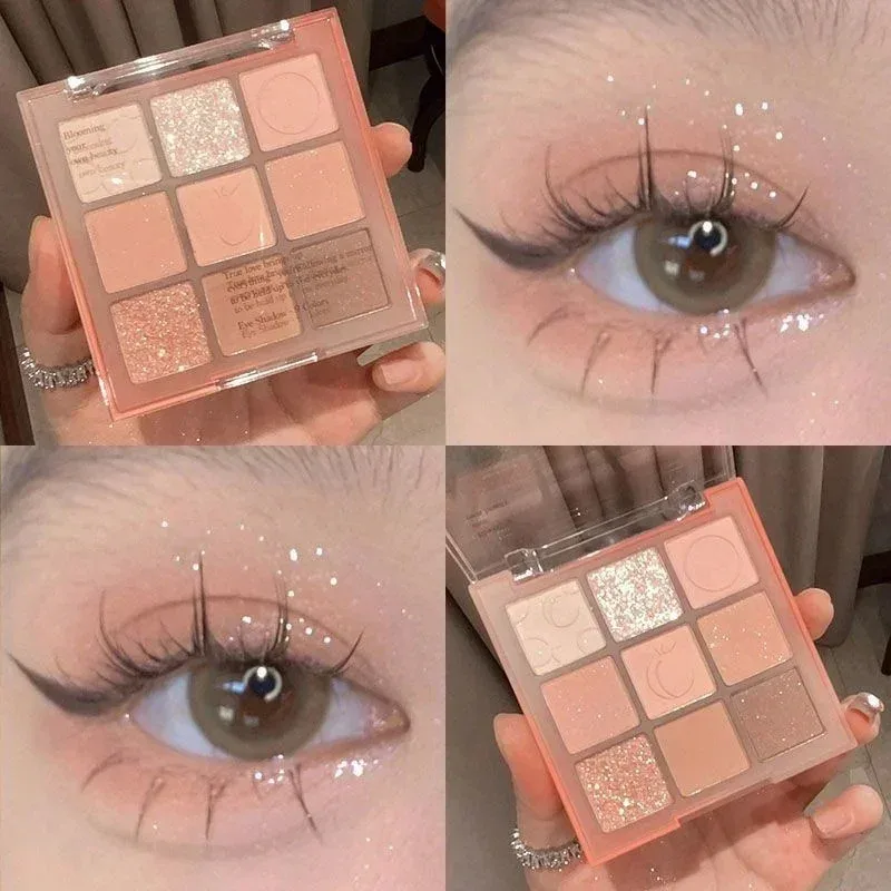 9-Grid Eyeshadow Palette Glitter Pearlescent Matte Acrylic Transparent Eye Shadow Makeup Long Lasting Women Beauty Cosmetics 1PC — image 11