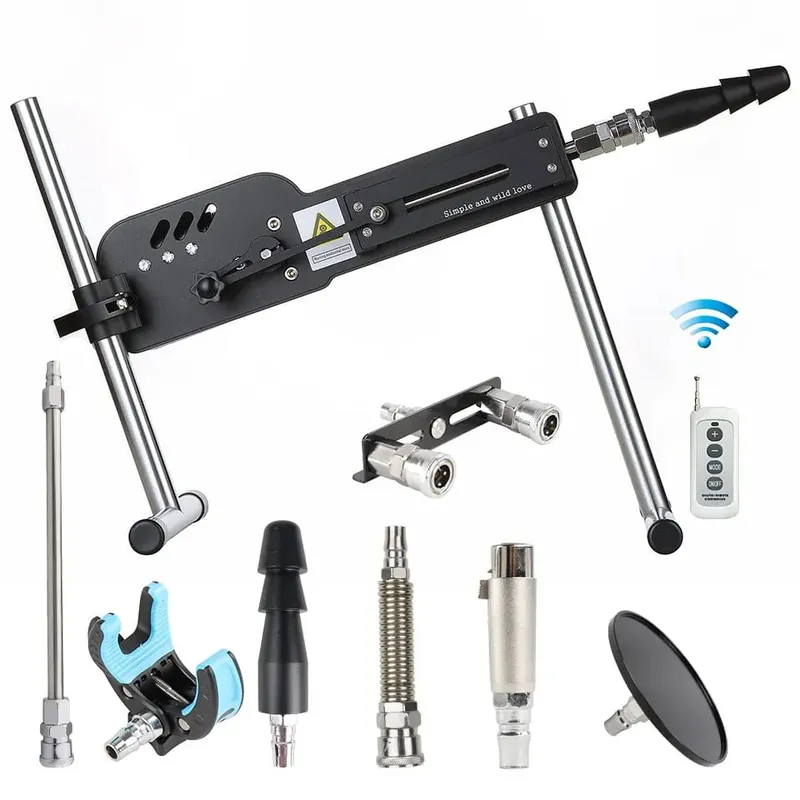 Machine sexuelle améliorée avec télécommande, Super silencieuse, Ultra réglable, Vac U Lock, 30db, 70W, Machine d'amour avec Big D gratuit
