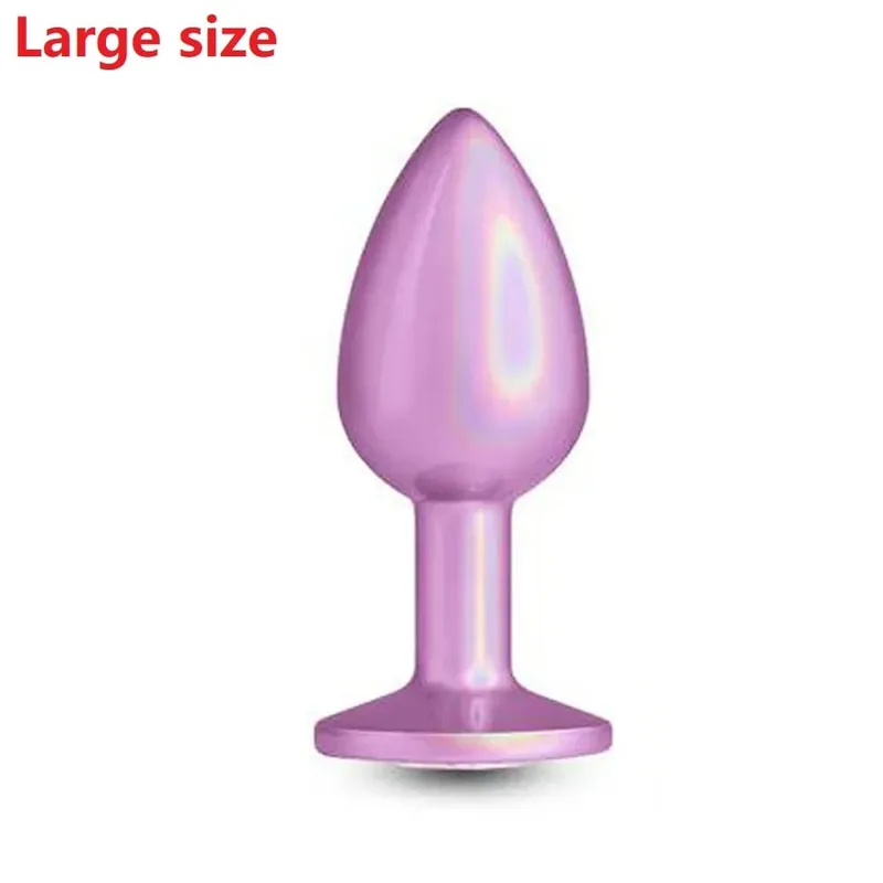 Colorful Small Medium Large Anal Plug Set Metal Anal Beads Butt Plug Jewelry Insert Sex Toy For Female Male