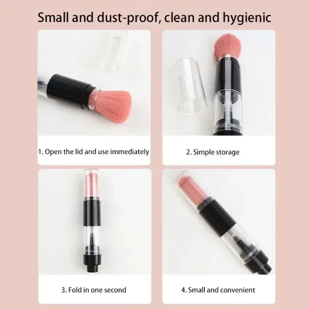 Refillable Powder Brush Cosmetic Powder Brushes Multi-functional Push-on Spray Powder Brush Foundation Blush Brush Makeup Tools