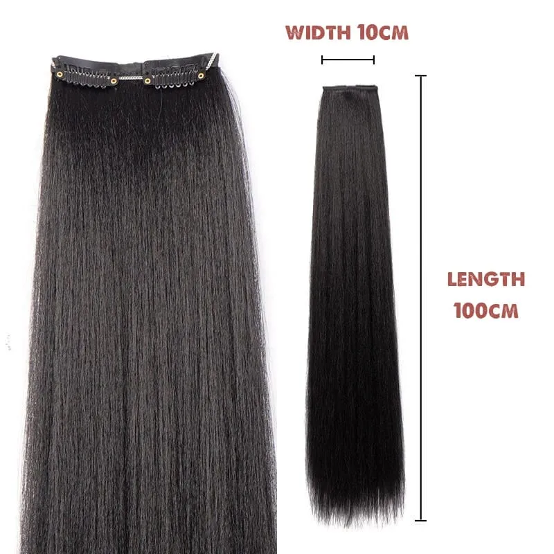 Hanfu wig piece corn whisker hairstyle one piece hair extension non knotted long straight hair piece antique hairstyle for women