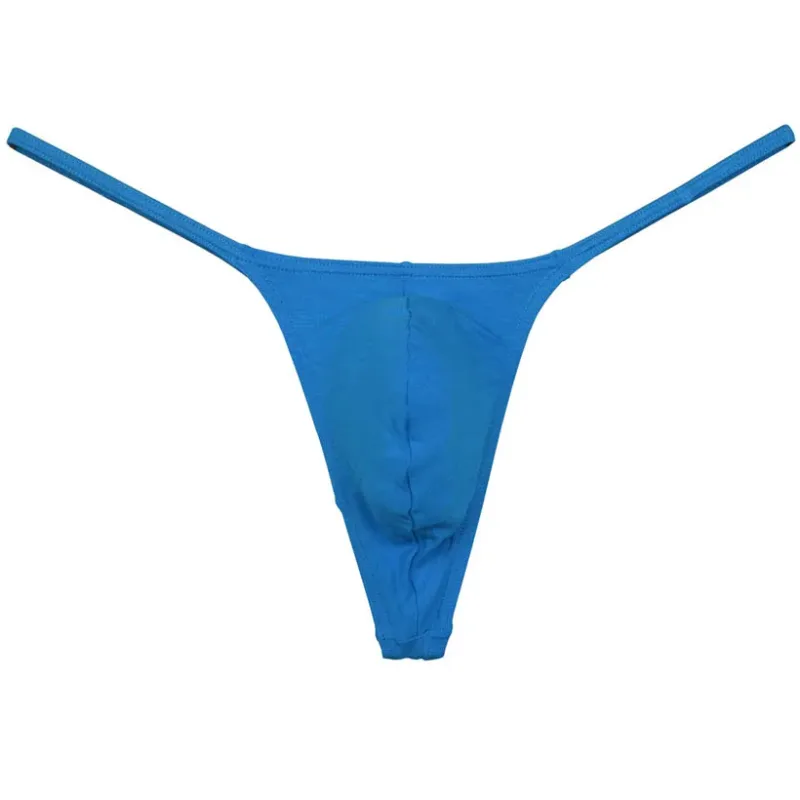 Men Modal String Thong Underwear Male Minimal Coverage Hipster T-back Jock Strap