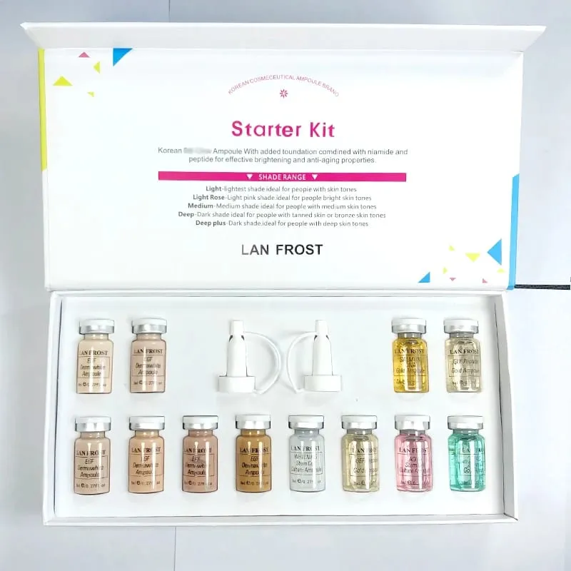 8ml BB Cream Glow Serum Makeup set Long-lasting Foundation Concealer Original Korean Cosmetics Beginner Starter Skin Care