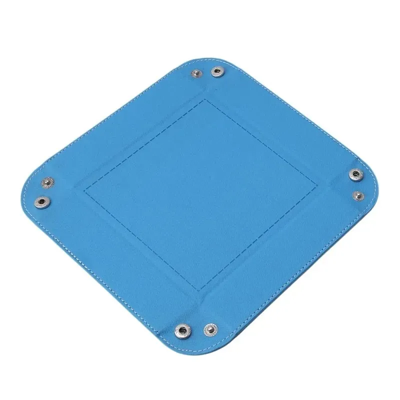 Game Dice Tray Solid Color Dice Box Games Dice Storage Portable Folding Dice Storage Rolling Tray For Use