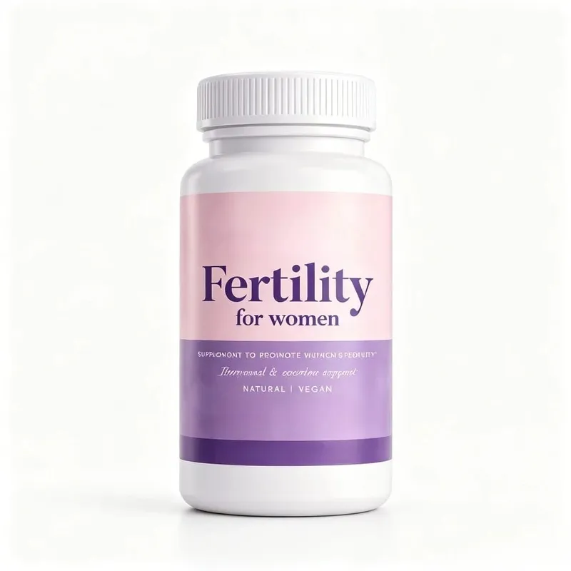 Cápsulas de fertilidade para mulheres Myo Inositol com metilfolato e multivitaminas hormonais e ovarianas para suporte à ovulação saudável 60 Cts