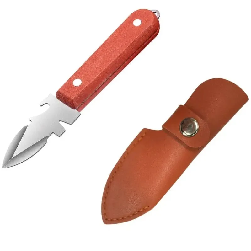 Oyster Knife Sharp-edged Shucker Shell Seafood Opener Tool Stainless Steel Clam Opener for Oyster Clam Toadfish Crab Shells