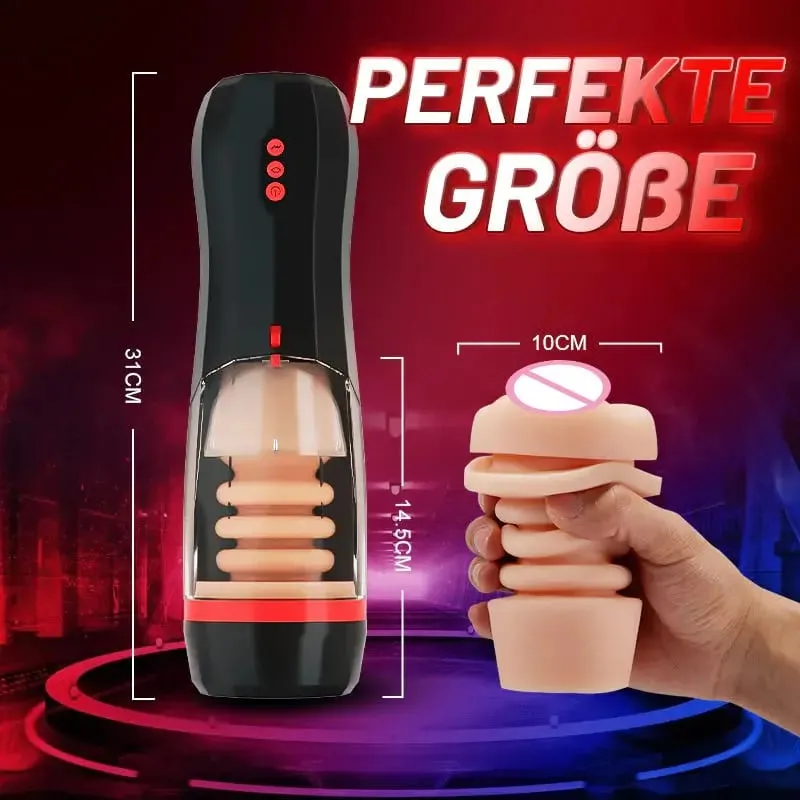 Masturbateur mâle rétractable entièrement automatique chatte de poche vibrateur Anal Vaginal tasse d'avion jouets sexuels pour adultes pour hommes