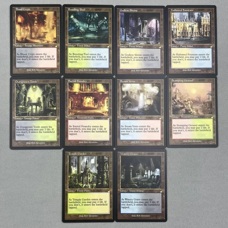 TCG Proxy Cards Deck Borad Games Single Hologram Black Lotus Power9 Dual Lands The One Ring — image 22