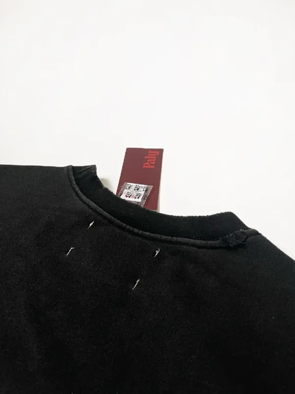 Nouveau surdimensionné PALY sweat à capuche pour homme femme lavé noir endommagé meilleure qualité décontracté Vintage Cardigan Zip sweats