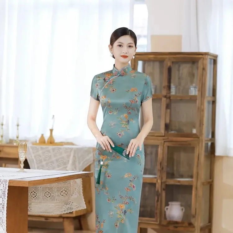 Roupas de moda festa vintage casual verão elegante tradicional chinês roupas cheongsams vestido chinês qipao estilo étnico