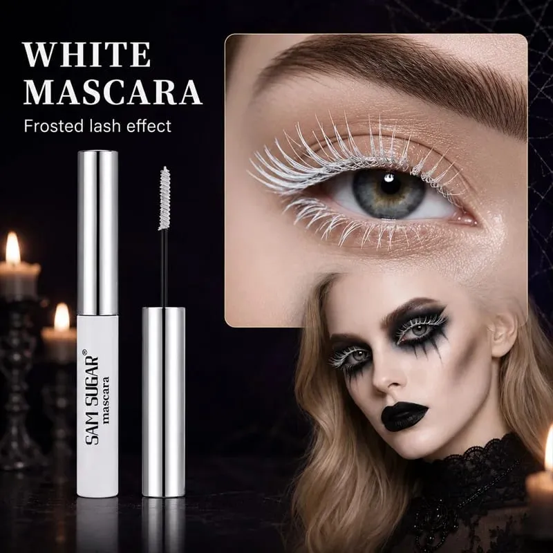 3PCS Halloween Makeup Kit Mascara White Foundation Stick Black Face Paint Stick Goth Vampire Skeleton SFX Cosplay Costume Party