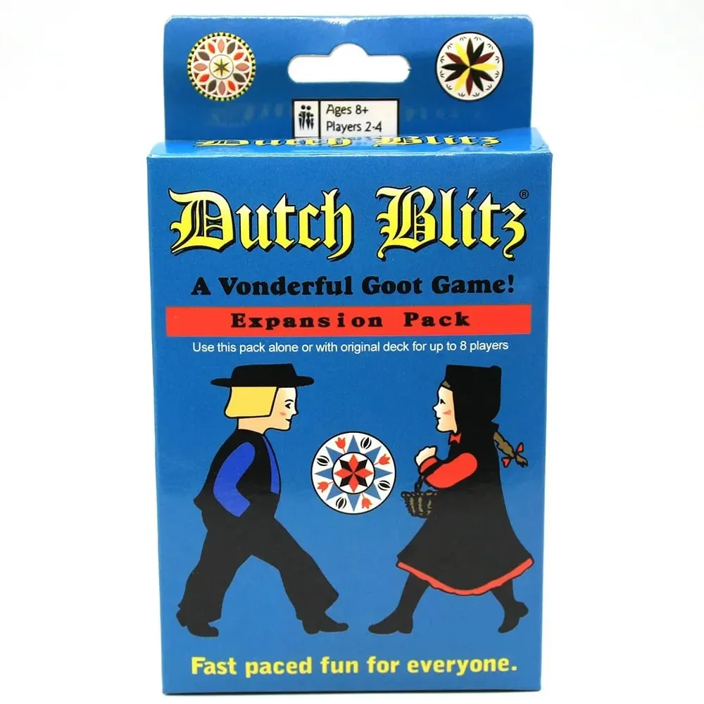 Dutch Blitz Le jeu de cartes original au rythme rapide contient 160 cartes, rapide et facile à apprendre, excellent jeu familial pour tout le monde pour 2 personnes
