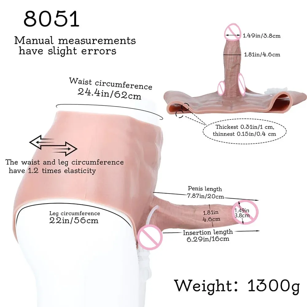 Plug Anal en Silicone, culotte gode avec Muscles abdominaux, pénis solide, masturbateur Vaginal et Anal, jouet sexuel pour femme