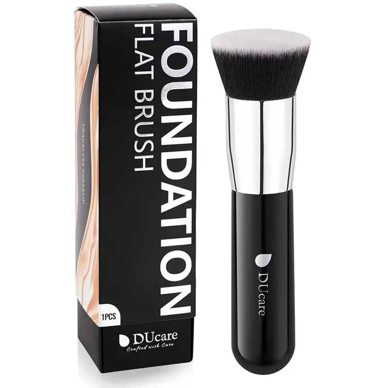 DUcare Foundation Brush Flat Top Kabuki Makeup Brushes Synthetic Hair Liquid Blending Mineral Powder Buffing Stippling Cosmetics