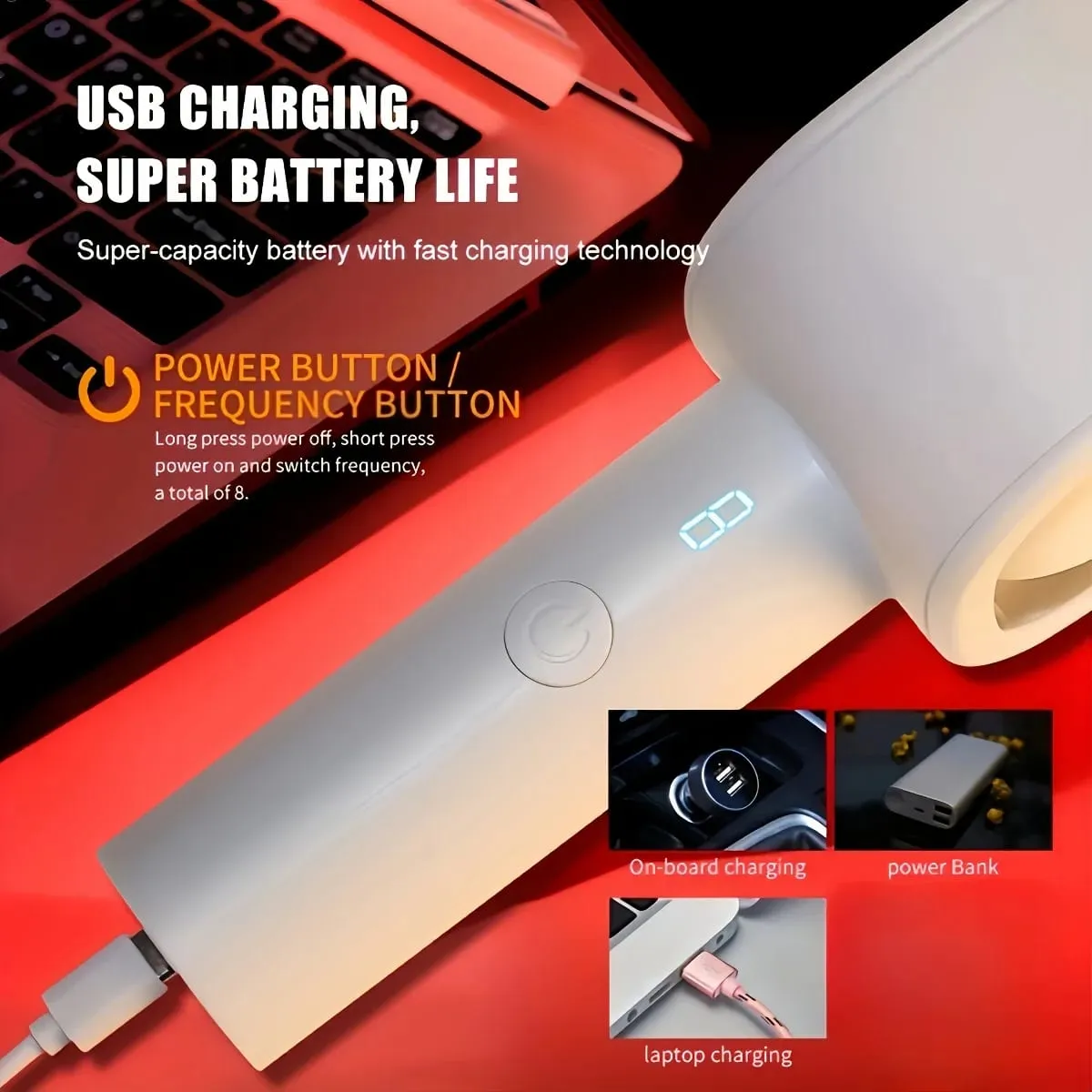 8 Powerful Automatic Telescopic Double Head Clip Vacuum Cup Male Masturbator Adult Sex Toys for Men Blowjob Stimulation Vibrator — image 4