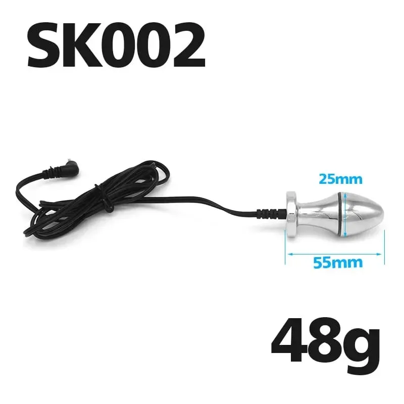 Elektrik Çarpması Fiş Vibratör Anal Plug Seks Oyuncakları Erkek Kadın için Vajinal Mastürbasyon Klitoris Labia Stimülatörü Masajı Butt Plug