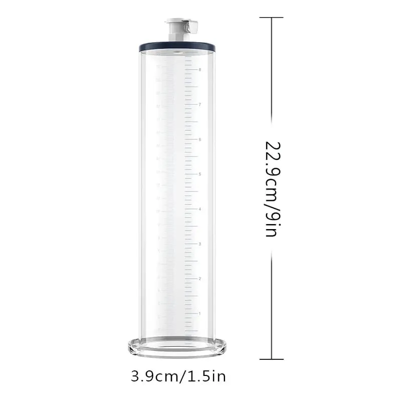 Acrylic Penis Pump Accessories Vacuum Penis Enlargement Device Masturbation Vacuum Pump Flange Pump Penis Cylinder Set Sex Toys