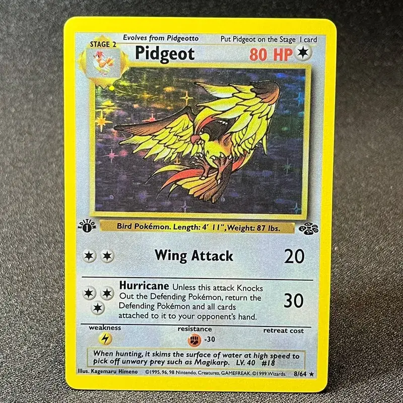 PKM Foil Cards Charizard Blastoise Venusaur Alakazam Mewtwo Zapdos Raichu 1996 1st Edition Game Collection PTCG Proxy Cards
