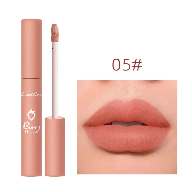 12 Colors Liquid Lipstick Nude Matte Sexy Waterproof Long Lasting Lip Gloss Moisturizing Velvet Non-stick Cup Lip Glaze Makeup