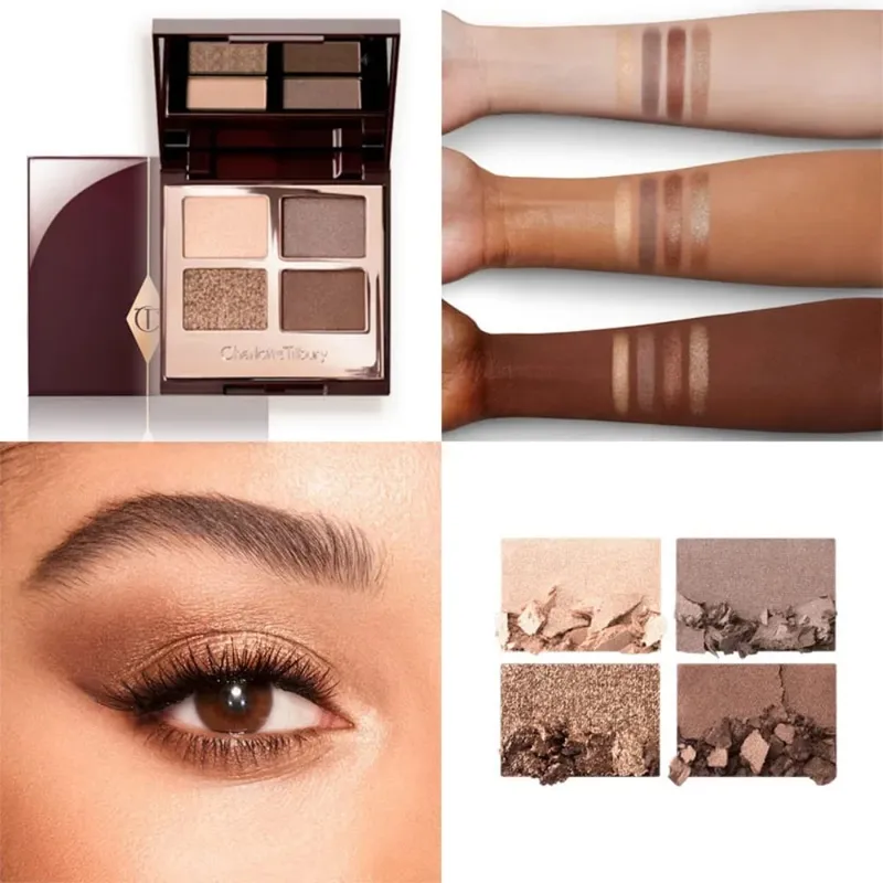 Charlotte Tilbury Hollywood Flawless Liquid Highlighter Hydrate la peau Palette de luxe Finitions métalliques chatoyantes satinées et mates