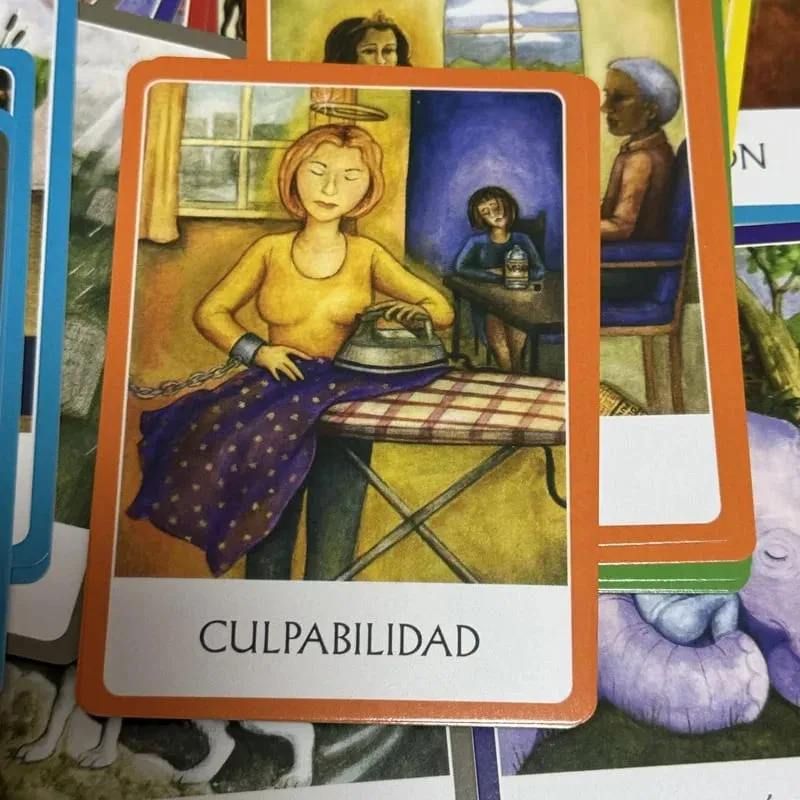 Chakras Oráculo De Los Chakra Oracle Cards 49 Deck 10.4*7.4cm Spanish Version Fate Divination Tarot Board Playing Game