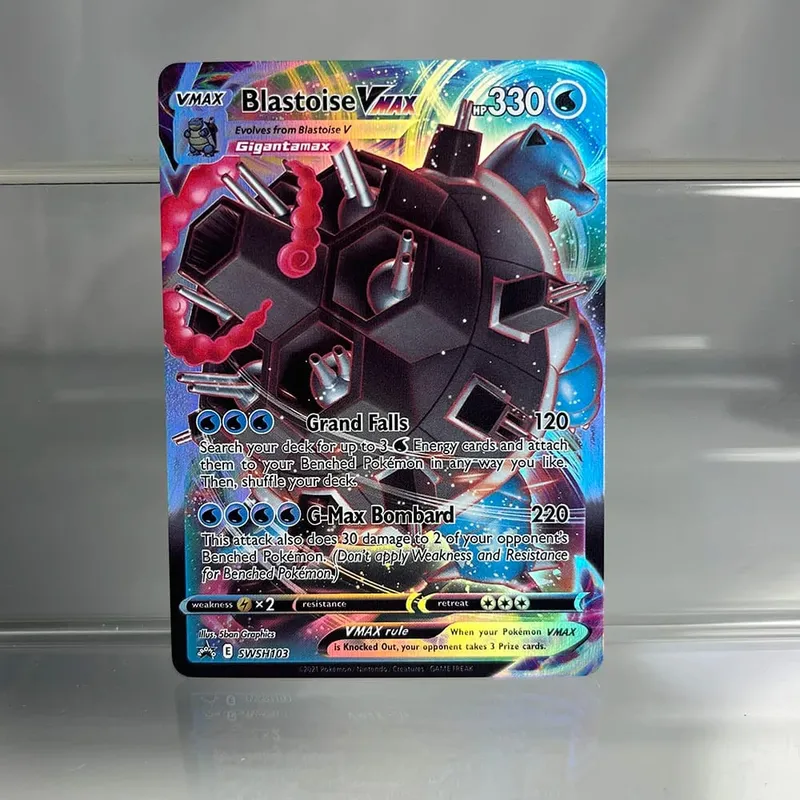 PKM Cards Holographic Vstar Vmax with Rayquaza Darkrai Blastoise Mewtwo Collection Proxy PTCG Cards Toys Gifts — image 14