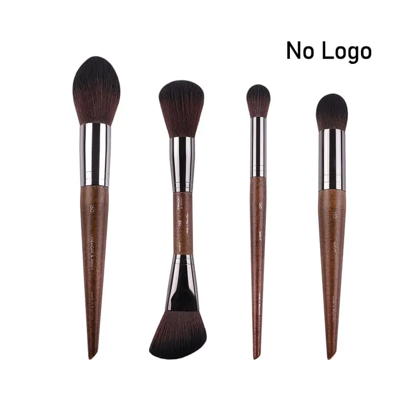 Augen-Make-up-Pinsel aus Naturholz, komplettes Set, Pro Crease Lidschatten-Make-up-Set, zum Verwischen von Textmarkern, Augenbrauen, Lippen- und Wimpernpinsel, praktisch