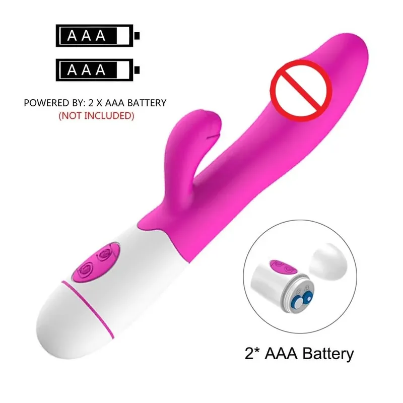 Rabbit Vibrator Dildo Powerful Dual Vibration G Spot Clitoris Stimulation Masturbators Vaginal Massager Adult For Women Sex Toys