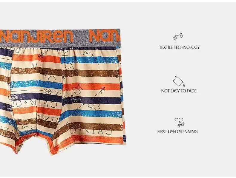 4Pcs Boxer Shorts Men's Underwear Sexy Panties Cotton Boxers Man Underpants Male Shorts Homme U Convex Lingerie Free Shipping