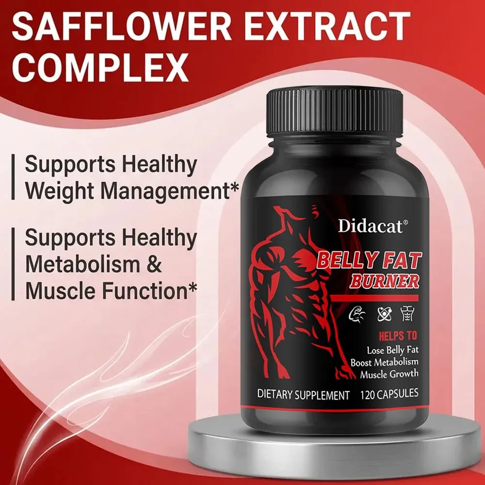 Stimulant-Free Men's Belly Fat Burner Capsules Boost Metabolism Burn Stubborn Fat Tighten Abs Preserve Muscle Caffeine-Free — image 2