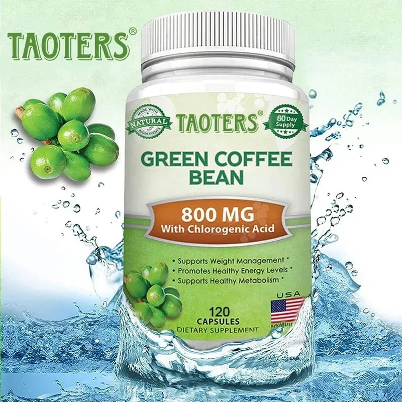 Green Coffee Bean Weight Loss Supplement 1200 mg - Boosts Metabolism and Endurance Burns Belly Fat