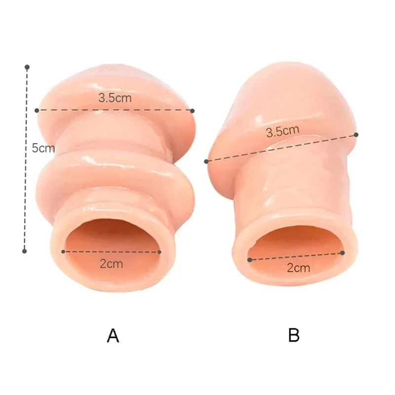 Male Semen Lock Ring – Penis Enlargement Glans/Foreskin Rings Delay Ejaculation & Massage Sleeve Premium Adult Sex Toy — image 5