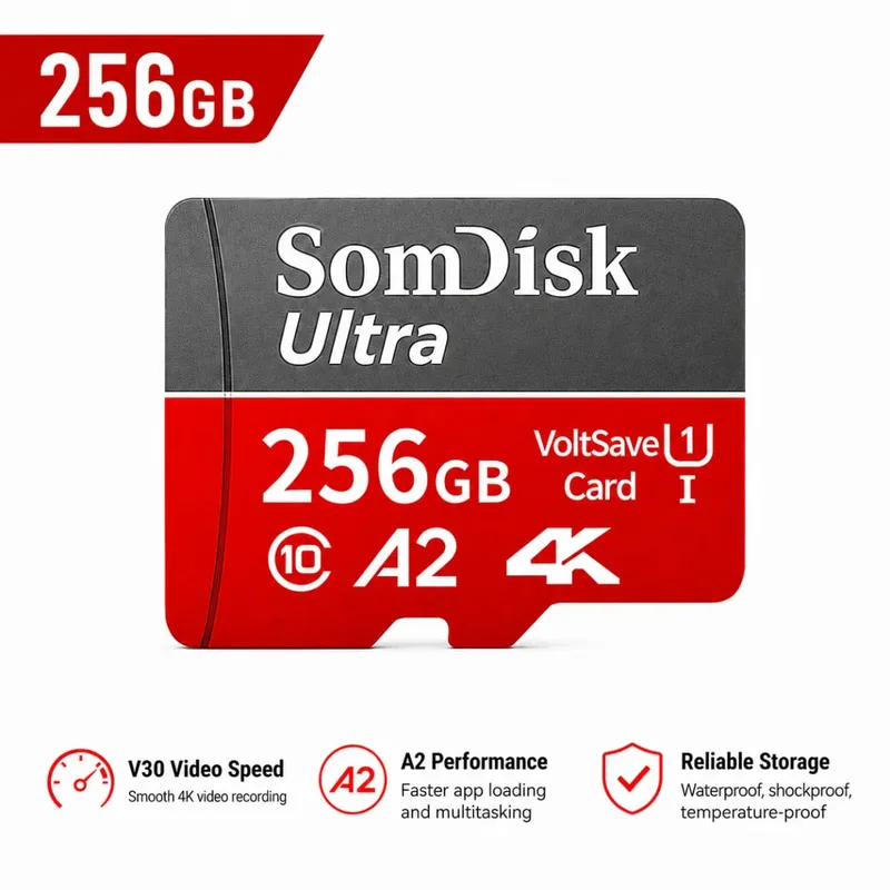 128GB Micro SD/TF Card Large Capacity Card Class10 Up To 100MB/s Waterproof Storage Card Used for Cameras/driving Recorders — image 10