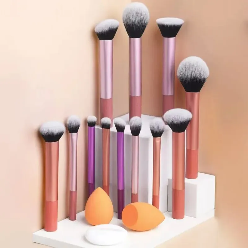 Professional Makeup Brush Double Head Foundation Powder Concealer Makeup Brush Soft Fiber Hair Cosmetic Beauty Tools