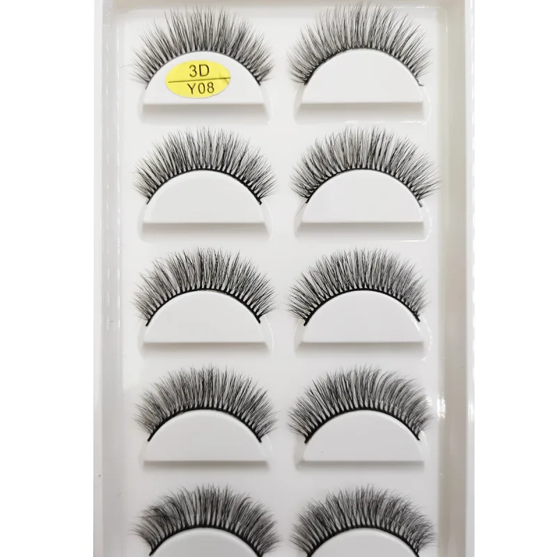 Natural 3D Mink False Eyelashes Soft Wispy Fluffy Eye Faux Lashes Make Up Eyelash Beauty Cat Cilios 5 Pairs 15 Styles