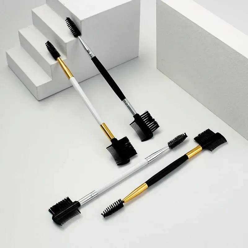 1PC Double Ended Eyebrow Comb Brush Beauty Makeup Brushes Eyelash Applicator Professional Make Up Tool — image 3