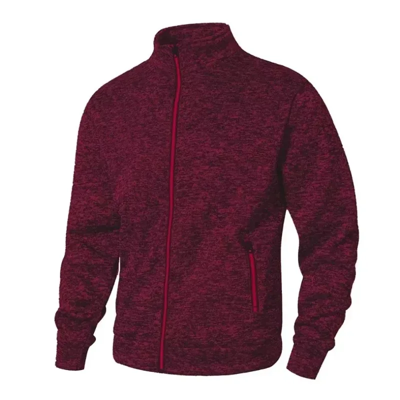Panlalaking Stand Collar sweatshirt kaswal na zipper Cardigan Jacket sa labas ng Long Sleeve Solid Color Pullover Magaang Streetwear
