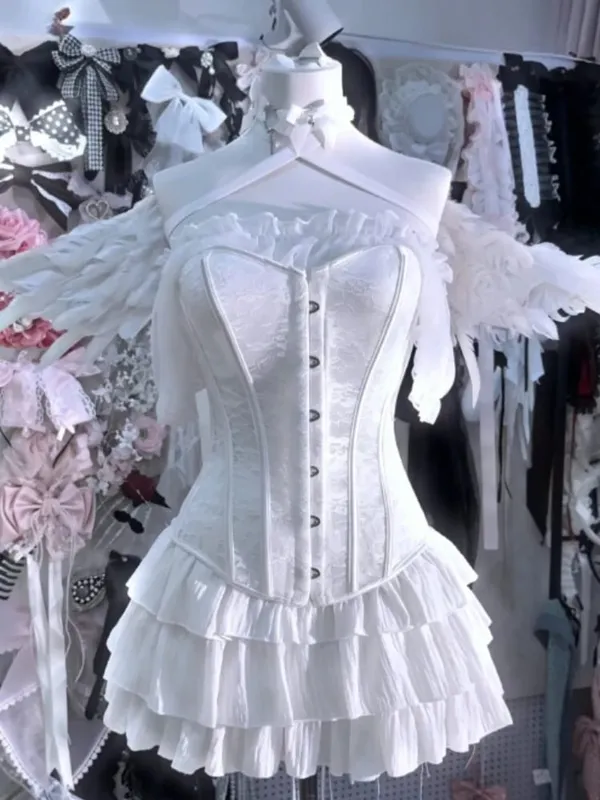 Robe Lolita noire douce d'été Y2k pour femmes, vêtements décontractés, robe japonaise Kawaii, vêtements de soirée, Vintage Chic, vêtements d'extérieur, nouveau