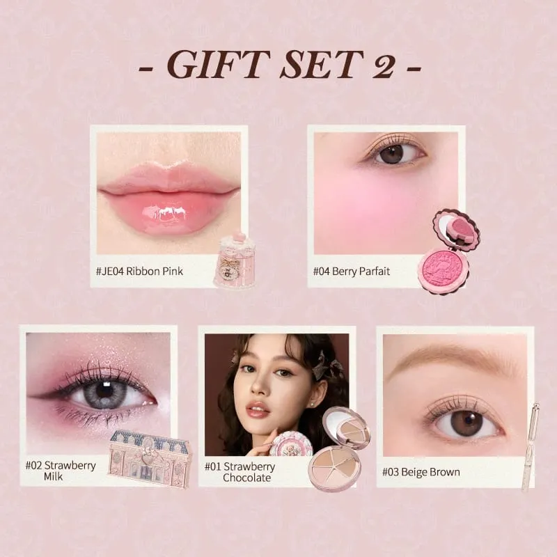 Flower Knows The Sweetie Bear Collection Makeup Gift Set includes eyesahdow+lip jelly+brow pencil+concealer+blush — image 4