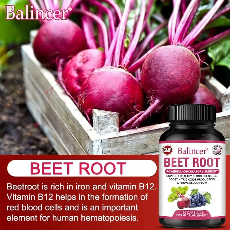 Beetroot - Supports heart and blood vessel health supports blood pressure and cholesterol levels antioxidant