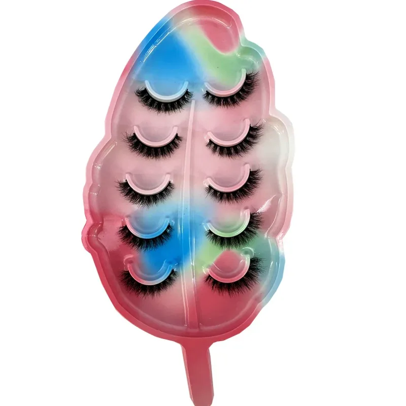 NEW Cat/Fox Eye Effect 5pairs Messy Fluffy Volume Eyelashes6D Super Fluffy Wispy Mink Eyelashes Dramatic Lashes Eyelash