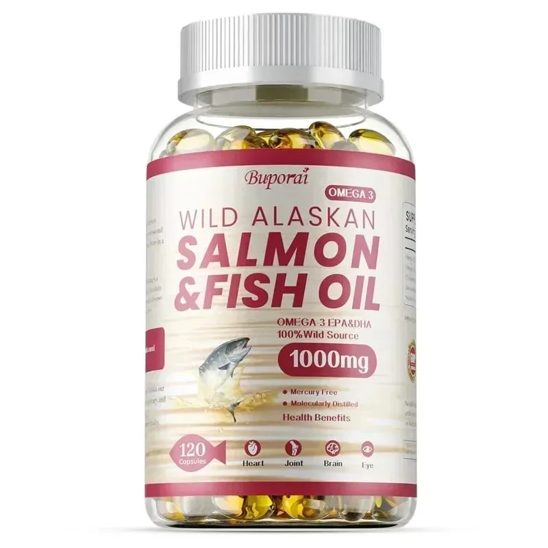 Salmon Fish Oil - Rich in EPA+DHA Supports Joint Brain and Eye Health Enhances Immune Function and Antioxidant — image 9