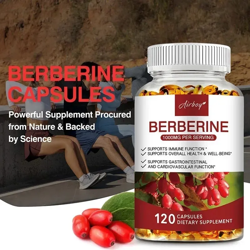 Berberine Capsules - Support Overall Health and Immune Function Promote Digestion Enhance Energy Anti-oxidant and Anti-aging