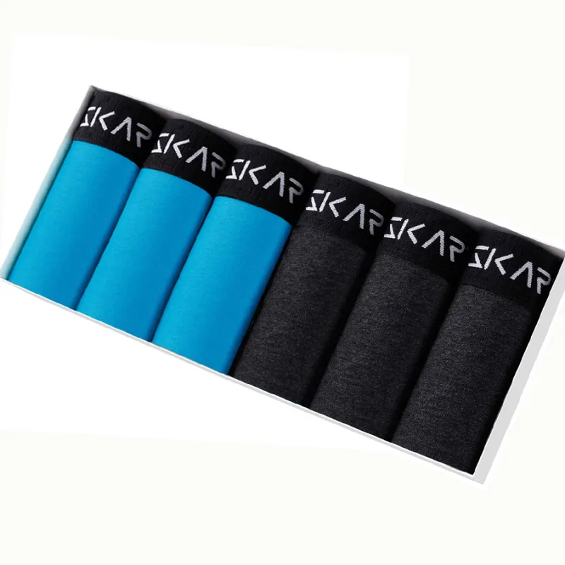 6pcs Kapas Seluar Dalam Lelaki Seluar Dalam Seksi untuk Lelaki Seluar Boxer Surat Bergelang Elastik Boxers Seluar Dalam Lelaki Seluar Dalam