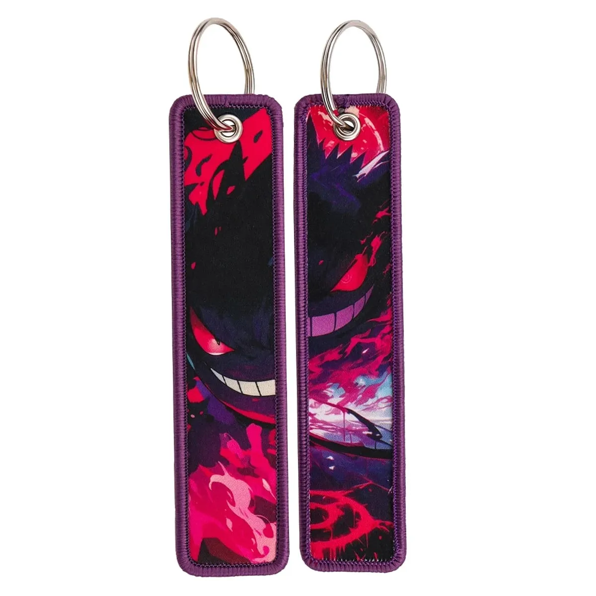 HOT Sale Pokémon Anime Monsters Keychain for Cars Backpack Key Holders Embroidery Keyrings Key Tag Jet Tag Accessories Gif 1pcts